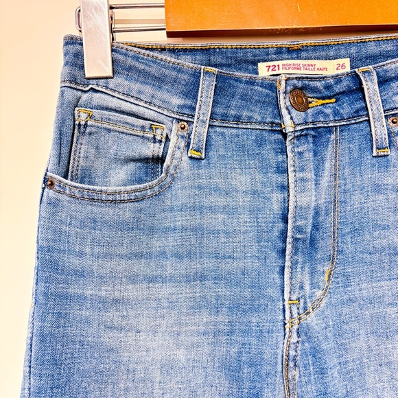 LEVI'S Light blue 721 skinny jeans - Picture 8 of 12